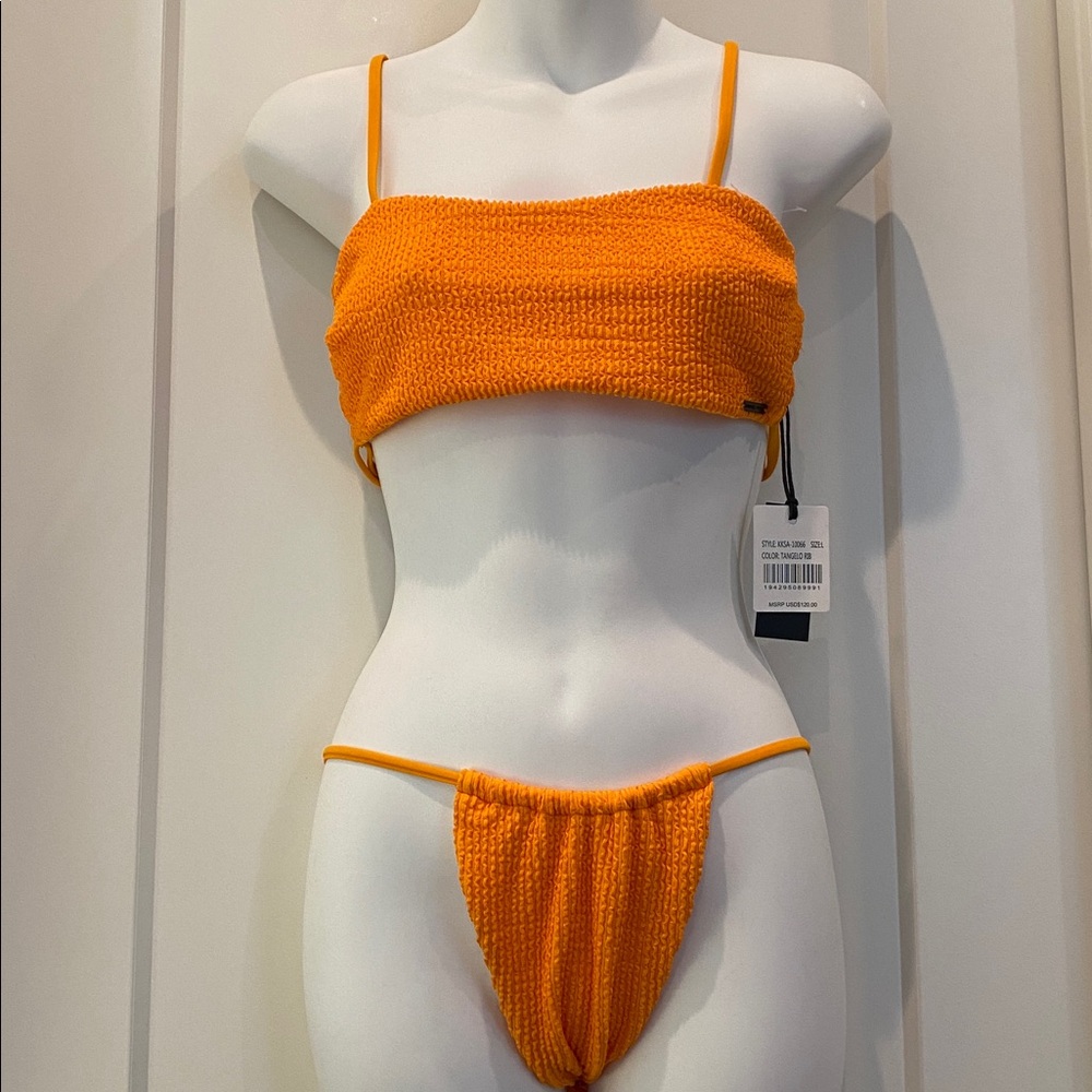 Kendall + Kylie NWT Orange String Bikini SEXY